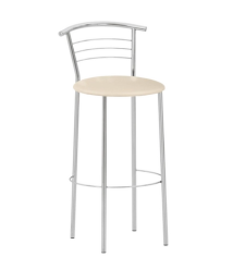 Scaun bar Marco Hoker Chrome,crem